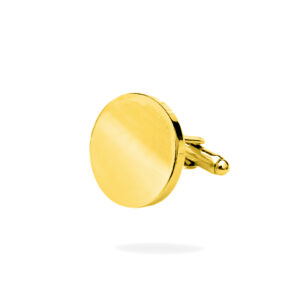 Silver with Gold Cufflinks (Round)