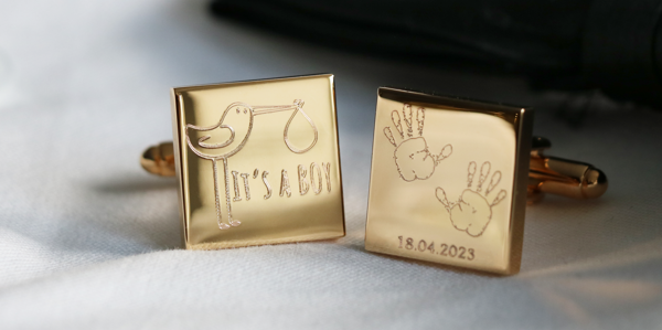 Custom Gold Cufflinks