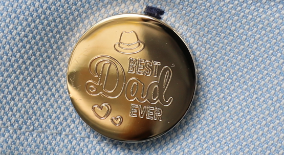 personalized gold cufflinks